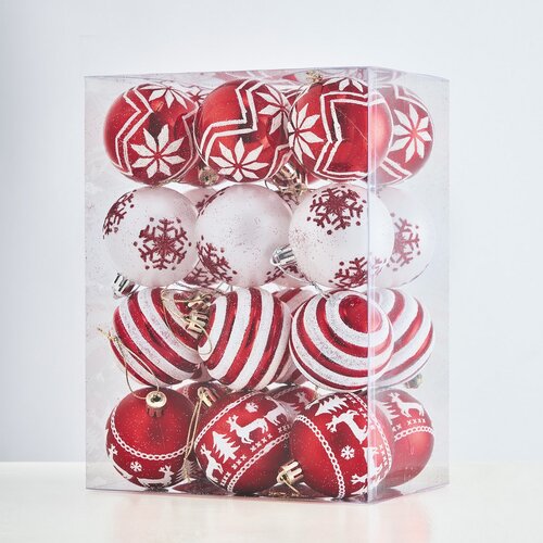 4Home Sada vianočných ozdôb Jingle, 24 ks