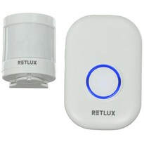 Retlux RDB 113 czujka PIR z baterią guzikową 3 V, zasięg 100 m