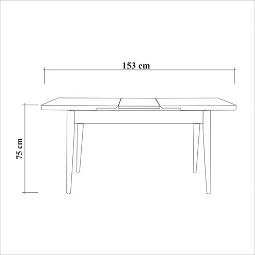 Masă de luat masa Oliver Open Barok Black