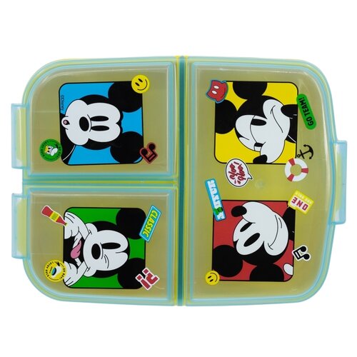 Stor Brotzeitdose Mickey, 19,5 x 16,5 x 6,7 cm