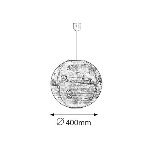 Rabalux 4631 otroška stropna svetilka Shepherd,modra