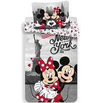 Dziecięca pościel bawełniana Mickey and Minnie in New York, 140 x 200 cm, 70 x 90 cm