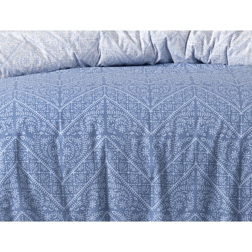 BedTex Bombažna posteljnina Vira Blue , 140 x 200cm, 70 x 90 cm