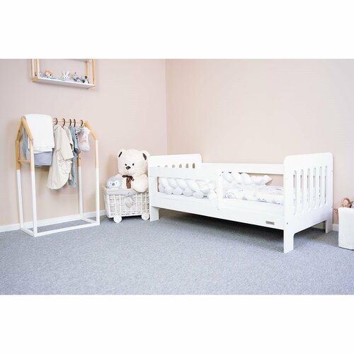 Neu Baby Kinderbett mit Gitter Erik weiß, 140 x 70 cm