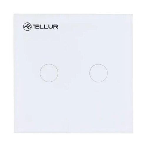 Tellur WiFi Smart Switch, 2 porty, 1800 W, 10 A, biały