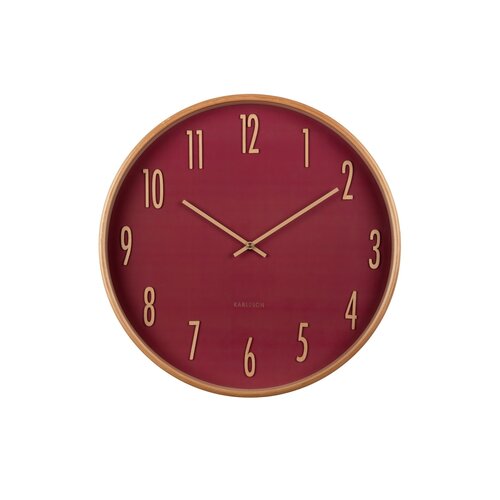 Karlsson 5996RD dizajnové nástenné hodiny červená, pr. 40 cm