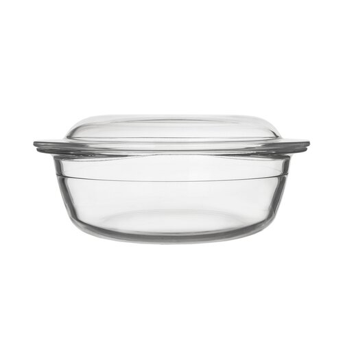 Vas de copt din sticlă cu capac rotund Orion,diametru 20 cm