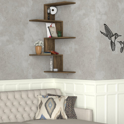 Wandregal Caniko Walnut