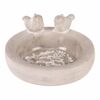 Alimentator pentru păsări din beton Cerc, gri , 25x 22 x 12 cm