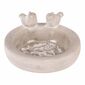 Alimentator pentru păsări din beton Cerc, gri , 25x 22 x 12 cm