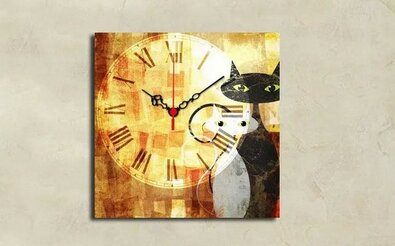 Zegar ścienny Cats 2828CS-12, 28 x 28 cm