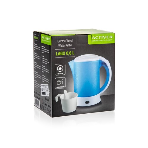 Czajnik podróżny Activer Lago 0,6 l, niebieski