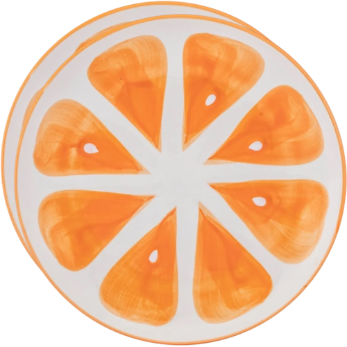 Altom Set of ceramic plates Tropicana orange 20cm, 2 pcs