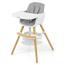 Milly Mally Jedálenská stolička 2v1 Espoo sivá, 83,5 x 52 x 52 cm
