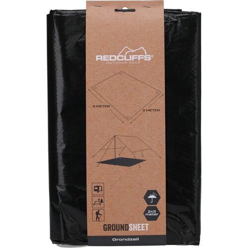 Redcliffs Zeltplane, 2 x 3 m, Schwarz