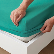 4Home Jersey простирадло IDEAL, зелено-бірюзове, 120 × 200 см