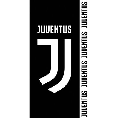 Prosop Juventus FC Black Color, 75 x 150 cm