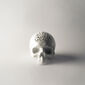 Kasička Skull 2, 15 cm, bílá