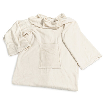 Pătură Confort, cu mâneci și buzunare, bej, 180 x 135 cm