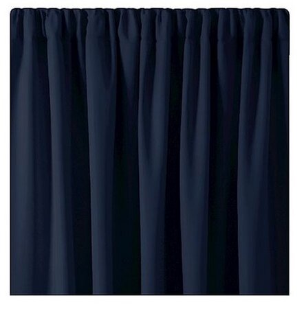 Obrázok AmeliaHome Záves Blackout Oxford Pleat indigo, 140 x 245 cm