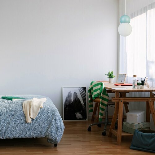 Rabalux 72279 lampa wisząca z metalu i szkła  Gellia, niebieski