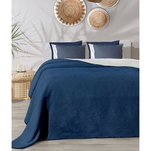 Decke Twin Blau & Creme, 200 x 220 cm