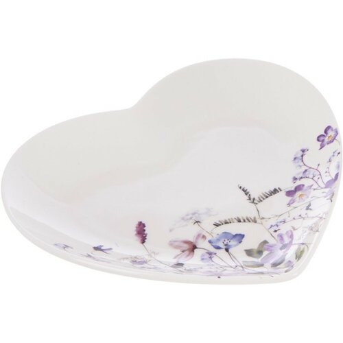 Orion Sada 6 dezertních talířů srdce LOUKA 17 cm