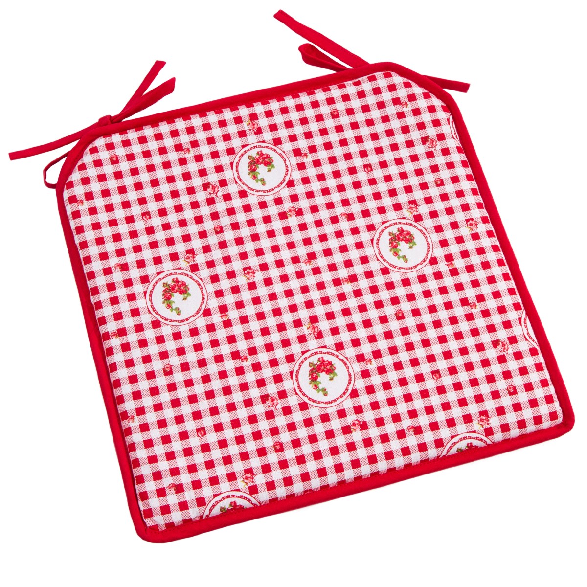 Trade Concept Sedák Country kocka červená, 40 x 40 cm