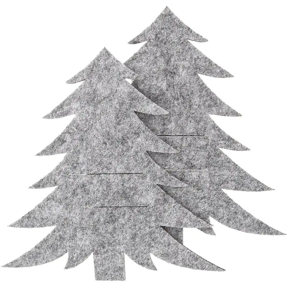 Orion Etui na sztućce Stromek szary, 18 x 18 cm,zestaw 2 szt.