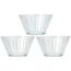 Set de boluri de sticlă EH Stripes 3 buc, 300 ml