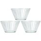 Set de boluri de sticlă EH Stripes 3 buc, 300 ml