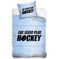 Bavlnené obliečky Eat Sleep Play Hockey, 140 x 200 cm, 70 x 90 cm