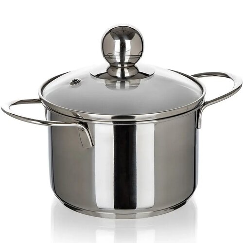 Banquet Nerezový kastrol s poklicí Piccolo, 12 cm, 0,85 l