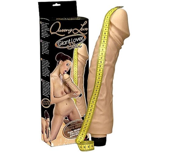 Obrázok Queeny Love Giant Lover Skin - realistický vibrátor (33 cm)