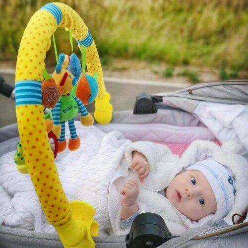 Baby Mix Hračka na kočárek Obláček, 80 cm