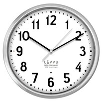 LAVVU Срібний годинник Accurate Metallic Silver, керований радіосигналом