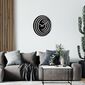 Ceas de perete Circles S017 Black , 48 x 48 cm