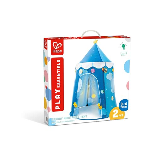 Hape Namiot dla dzieci z oświetleniem LED – Gwiaździsta noc