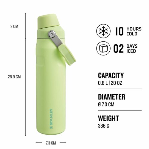 STANLEY Aerolight IceFlow fľaša na vodu Fast Flow 600 ml Citrón