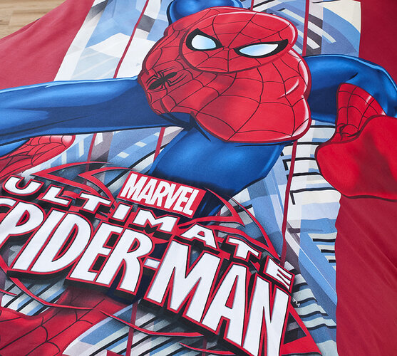 Detské bavlnené obliečky Spiderman , 140 x 200 cm, 70 x 90 cm