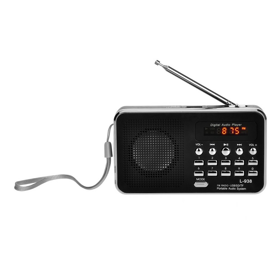 Levně Bravo B-6039 digitální rádio Sam, černá