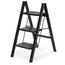 4Home Składane schodki stalowe Steel, 3 stopnie,czarne