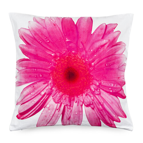 Obliečka na vankúšik ružový kvet, 45 x 45 cm