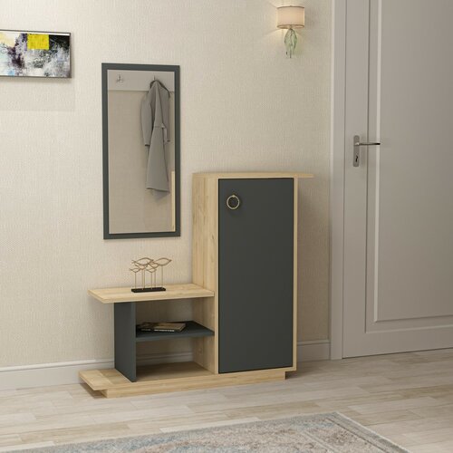 Předsíňová sestava Asia Oak and Anthracite