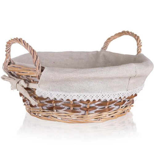 Home Decor Koszyk wyplatany z uszami Duo, 30 x 11 cm