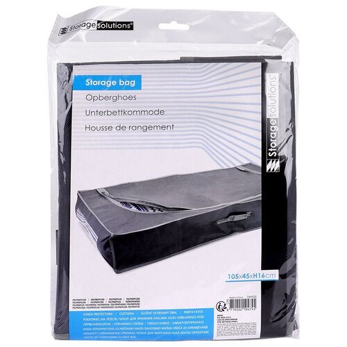 Shranjevalna torba pod posteljo, 105 x 45 x 16 cm,siva