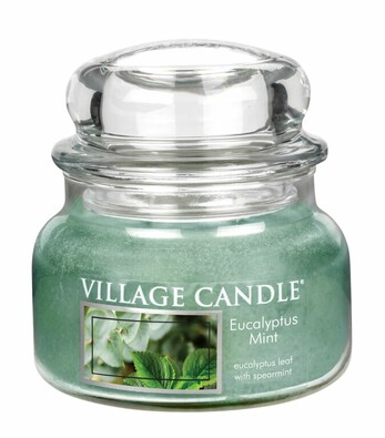 Village Candle Vonná svíčka Eukalyptus a máta  - Eucalyptus mint, 269 g