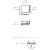 Simplehuman Geschirrabtropfgestell Compact, Stahl, Kunststoff, FPP, Schwarz