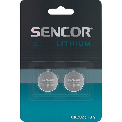 Sencor SBA CR2025 lítiová batéria 3 V, 2 ks