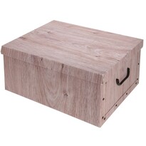 Aufbewahrungsbox mit Deckel Wood, natürlich